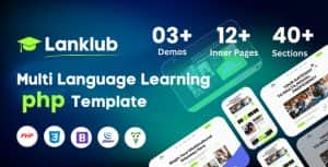 Lanklub – Multi Language Learning PHP Template