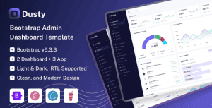 Dusty – Bootstrap 5 Admin & Dashboard UI Kit Template