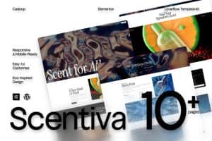 Scentiva – Modern Elegant Perfume & Fragrance Elementor Template Kit
