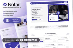 Notario – Notary Public Elementor Template Kit