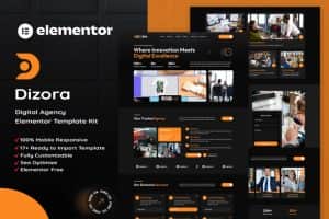 Dizora – Digital Agency Elementor Template Kit