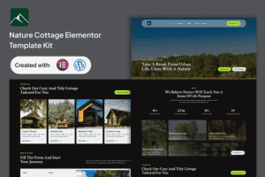 Veridian – Nature Cottage Elementor Template Kit