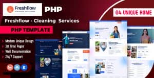 Freshflow – Cleaning Services PHP Template