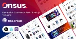 Onsus – Electronics E-commerce Next.js, React Template