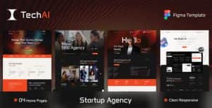 TechAi – Digital Agency & Startup Figma Template