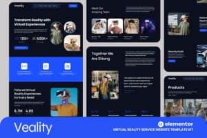 Veality – Virtual Reality Service Elementor Template Kits