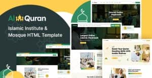 Alquran – Islamic Institute & Mosque HTML Template
