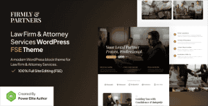 Firmly – Lawyer & Attorney FSE WordPress Theme