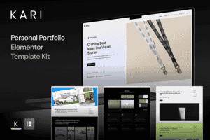 Kari – Personal Portfolio Elementor Template Kit