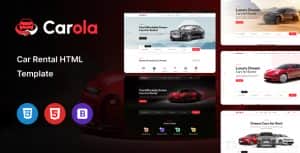 Carola – Car Rental HTML Template
