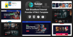Broadband Satellite TV and Internet Provider Template | Broadband & Internet Service – Subnet