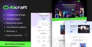 AIcraft – AI React NextJs Template