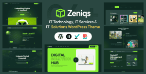 Zeniqs IT – Technology and IT Solutions WordPress Theme