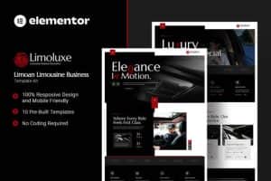 Limoluxe – Limoan Limousine Business Elementor Template Kit