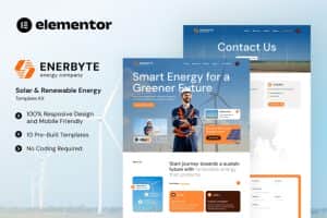 Enerbyte – Solar & Renewable Energy Elementor Template Kit