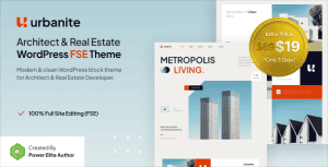 Urbanite – Architect & Real Estate Developer FSE WordPress Theme
