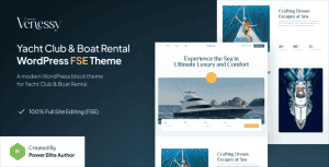 Venessy – Yacht Club & Boat Rental FSE WordPress Theme
