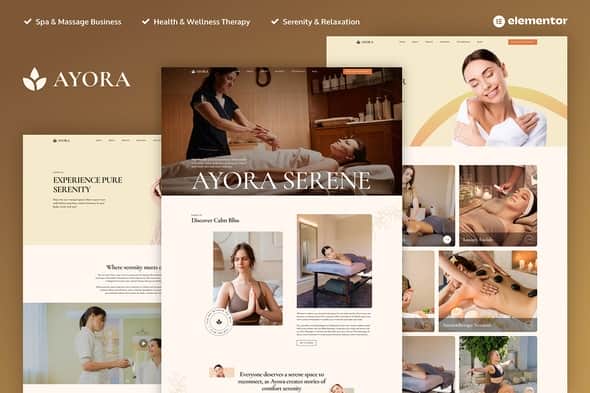 Ayora – Spa & Wellness Elementor Pro Template Kit Ayora – Spa & Wellness Elementor Pro Template Kit