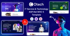 oTech – IT Solutions & Technology Startup ASP.NET MVC 5 Template