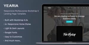 Yearia – Multipurpose Landing Page Template