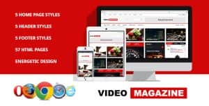 Video Magazine – HTML Magazine Template