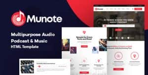 Munote – Audio Podcast & Music HTML Template