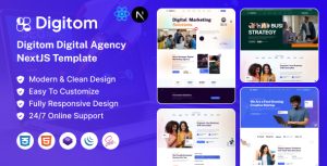 Digitom – Digital Agency React NextJS Template