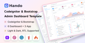 Hando – CodeIgniter Admin Dashboard Template