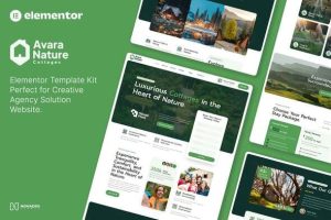 Avara – Nature Cottages Elementor Template Kit
