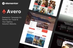 Avero – Travel & Tour Agency Elementor Template Kits