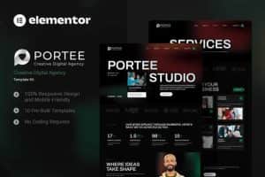 Portee – Creative Digital Agency Elementor Template Kit