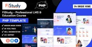 FiStudy – Professional LMS & Education Course PHP Template