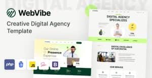 WebVibe – Creative Digital Agency PHP Template