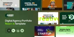 Parody – Digital Agency Portfolio React js Template