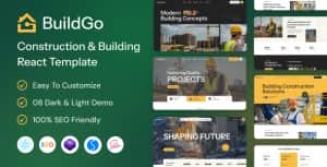 BuildGo – Construction & Building React Template