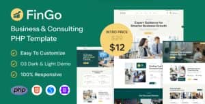 FinGo – Business Consulting PHP Template