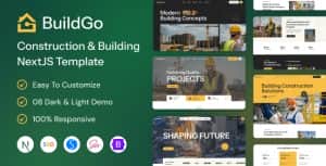 BuildGo – Construction & Building NextJS Template
