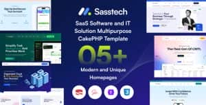 SassTech – CakePHP – SaaS Software & IT Solution Multipurpose Template