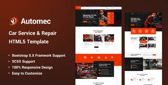 Automec – Car Service & Repair HTML5 Template Automec – Car Service & Repair HTML5 Template