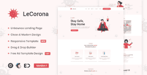 LeCorona – Virus Medical Prevention Unbounce Template