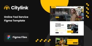 Citylink – Online Taxi Service Figma Template