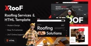 XRoof – Roofing Services HTML Template