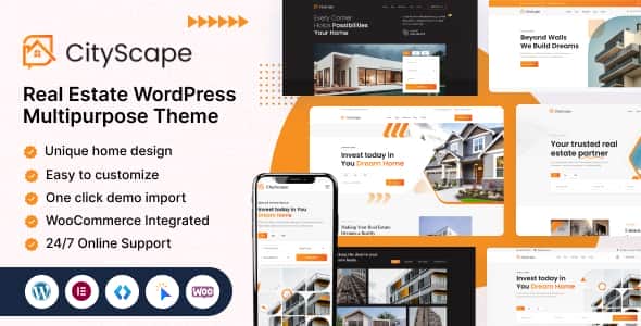 CityScape – Real Estate WordPress Theme Multipurpose CityScape – Real Estate WordPress Theme Multipurpose
