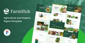 Farmhub – Agriculture and Organic Figma Template Farmhub – Agriculture and Organic Figma Template
