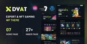 DYAT – eSports and Gaming NFT WordPress Theme Multipurpose