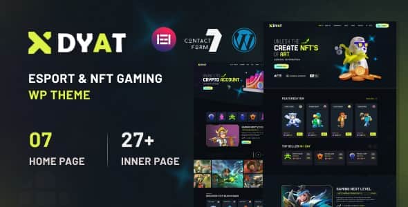 DYAT – eSports and Gaming NFT WordPress Theme Multipurpose DYAT – eSports and Gaming NFT WordPress Theme Multipurpose