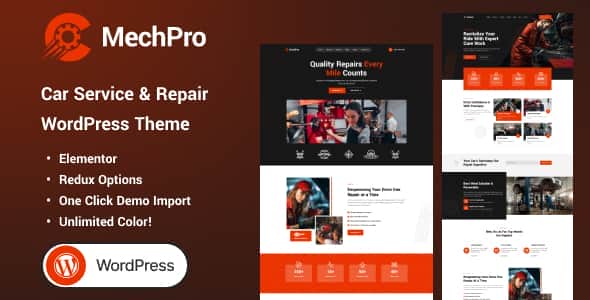 Mechpro – Car Service & Repair WordPress Theme Mechpro – Car Service & Repair WordPress Theme