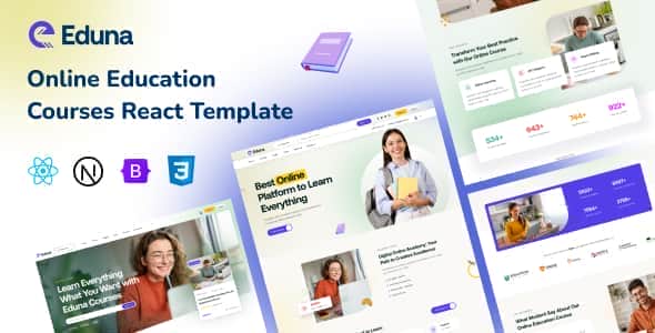 Eduna – Online Education Courses React NextJs Template Eduna – Online Education Courses React NextJs Template