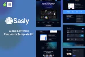 Sasly – Cloud Software Agency Elementor Template Kit