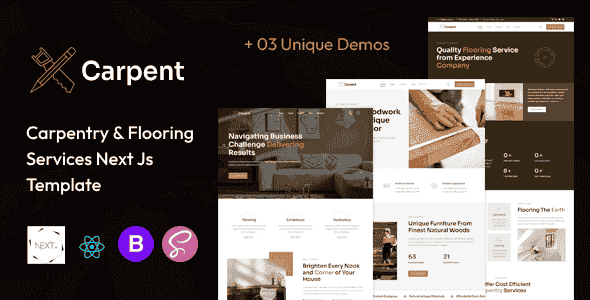 Carpent | Carpentry, Woodworking & Flooring Service React Next Js Template Carpent | Carpentry, Woodworking & Flooring Service React Next Js Template